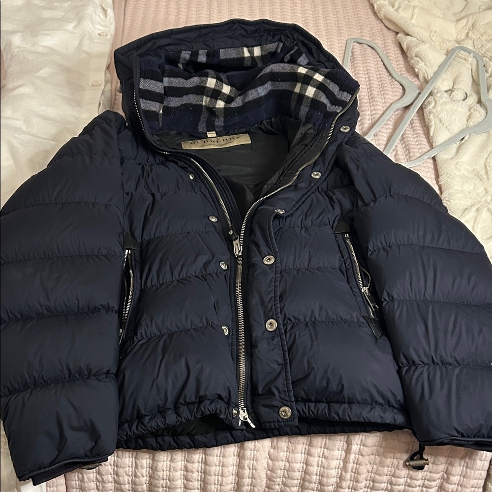 Burberry Dark Blue Quilted Jacket